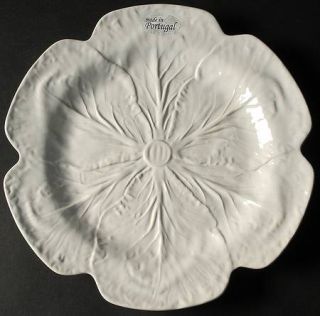 Bordallo Pinheiro Cabbage White 12 Chop Plate/Round Platter, Fine China Dinnerw