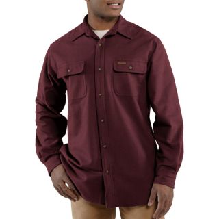 Carhartt Chamois Long Sleeve Shirt   Port, XL, Model 100080