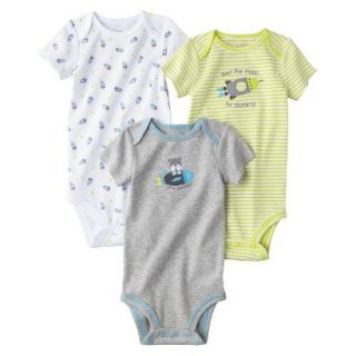 Just One YouMade by Carters Newborn Boys 3 Pack Bodysuit   Yellow 18 M
