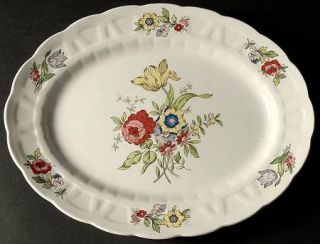Ridgway (Ridgways) Old Country Sprays 12 Oval Serving Platter, Fine China Dinne