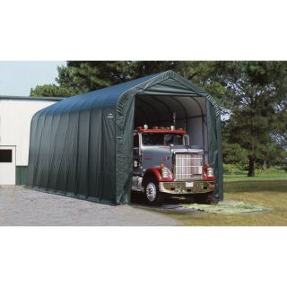 ShelterLogic Peak Style Garage/Storage Shelter   Green, 36ft.L x 14ft.W x 16ft.