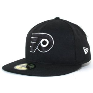 Philadelphia Flyers New Era NHL Black and White 59FIFTY Cap