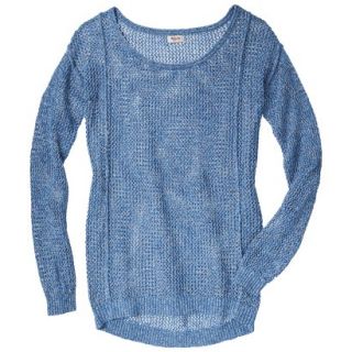 Mossimo Supply Co. Juniors Mesh Sweater   Blue S(3 5)