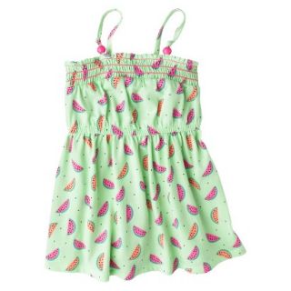 Circo Infant Toddler Girls Smocked Top Watermelon Sun Dress   Mellow Green 12 M