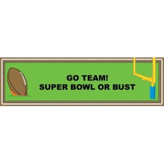 Football Personalized Birthday Banner