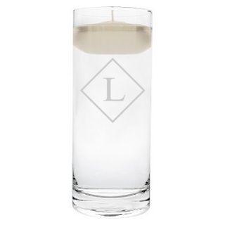 Diamond Initial Floating Unity Candle L