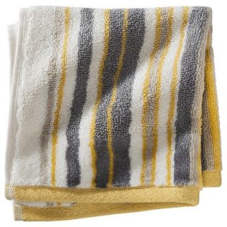 Threshold Stripe Washcloth   Yellow