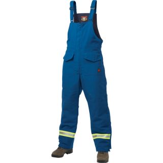 Tough Duck Flame Resistant Lined Bib Overall   Royal Blue, Large, Model F77601