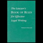 Lawyers Book of Rules for Effective Legal Writing