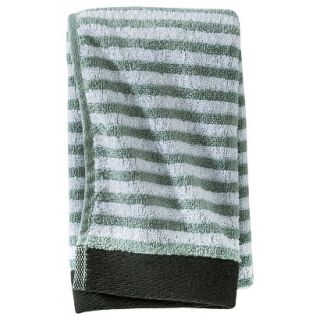 Nate Berkus Pinstripe Hand Towel   Gray Aqua