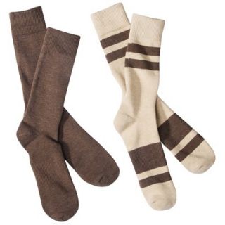dENiZEN from the Levis brand Mens 2pk Twin Stripe Crew Socks   Khaki/Assorted