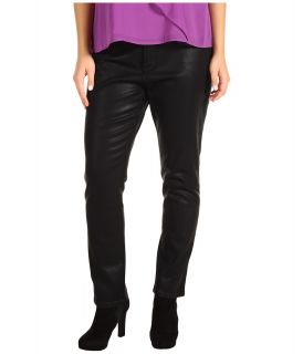 NYDJ Plus Size Plus Size Sheri Skinny in Coated Denim Womens Jeans (Black)