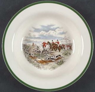 Spode Herring Hunt/The Hunt 11 Round Shallow Vegetable Bowl, Fine China Dinnerw