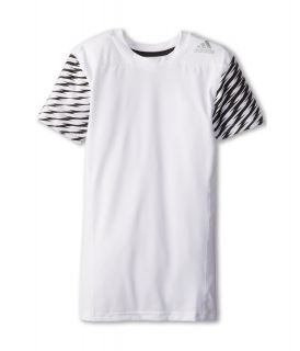 adidas Kids Baselayer Fitted S/S Boys Workout (White)