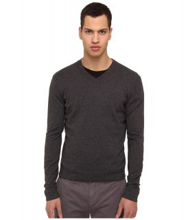 Theory Leiman V Cashcotton Mens Sweater (Gray)