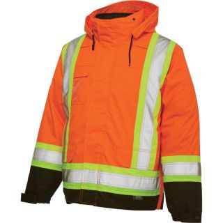 Work King 5 in 1 High Visibility Jacket   Orange, 3XL, Model S42621