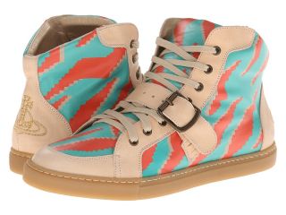 Vivienne Westwood RUNWAY High Top Maine Tiger Trainer Mens Lace up casual Shoes (Bone)