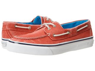 Sperry Top Sider Bahama 2 Eye Salt Washed Twill Mens Lace up casual Shoes (Red)