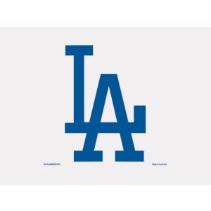 Los Angeles Dodgers Wincraft 4x4 Die Cut Decal Color