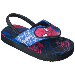 Toddler Boys Spiderman Flip Flop Sandals   Blue M