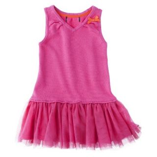 Infant Toddler Girls Sleeveless Knit Tutu Dress   Pink 2T