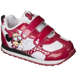 Toddler Girls Minnie Sneaker   Red 10
