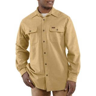 Carhartt Chamois Long Sleeve Shirt   Worn Brown, 3XL, Model 100080