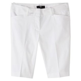 Mossimo Petites 10 Bermuda Shorts   White 4P