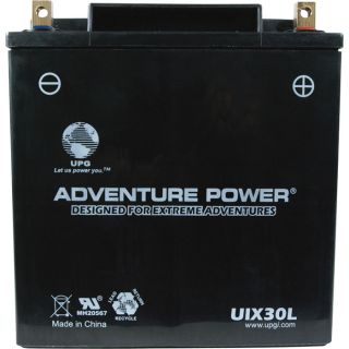 UPG Sealed Motorcycle Battery   12V, 30 Amps, Model UIX30L
