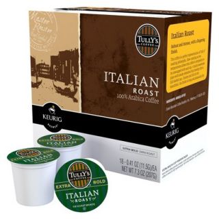Keurig Tullys Italian Roast K Cups, 18 Ct