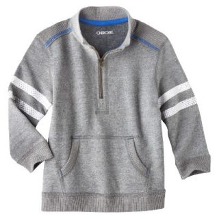 Cherokee Infant Toddler Boys Quarter Zip Sweatshirt   Grey 4T