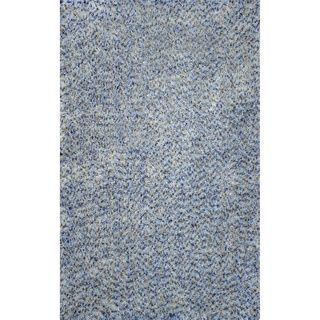 Nuloom Hand tufted Shag Synthetics Blue Rug (5 X 8)