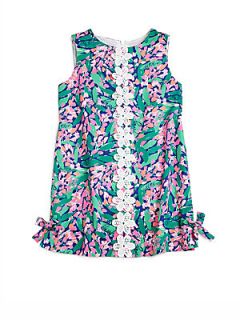 Lilly Pulitzer Kids Girls Lilly Classic Shift Dress   Teal
