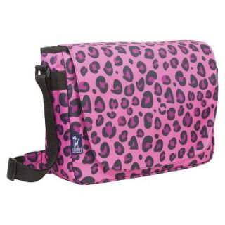 Wildkin Leopard Laptop Messenger Backpack   Pink