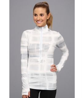 Nike Pro Printed Half Zip Top Womens T Shirt (White)