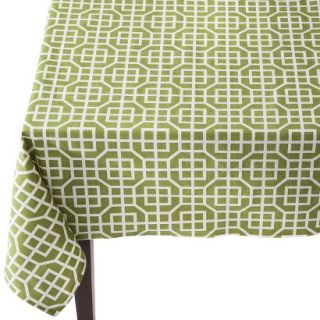 Threshold Trellis Rectangle Tablecloth   Green (52x70)