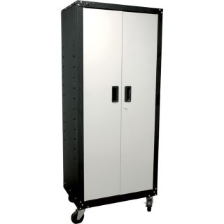 Homak SE Series 2 Door Tall Mobile Cabinet   26 3/4 Inch W x 18 Inch D x 64
