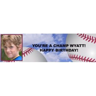 Baseball Fun Personalized Photo Banner