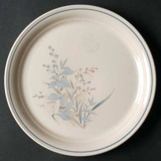 Noritake Kilkee Luncheon Plate, Fine China Dinnerware   Keltcraft,Blue&Pink Plan