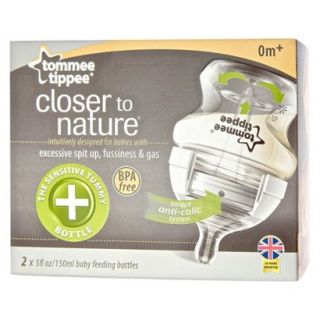 Tommee Tippee Closer To Nature 5 oz Sens TumBottle (2pk)   Clear