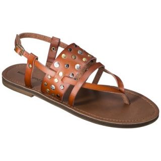 Womens Mossimo Supply Co. Sonora Flat Sandal   Cognac 7.5