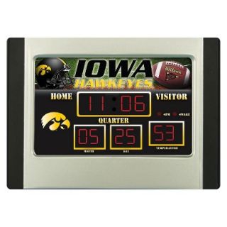 Team Sports America Iowa Scoreboard Desk Clock