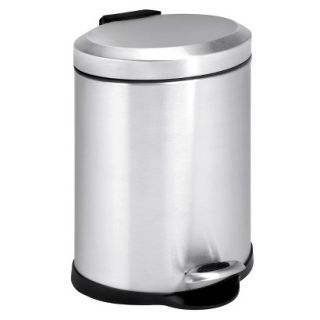 Honey Can Do 1.3 Gallon Oval Stainless Step Can