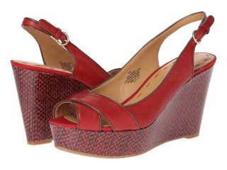 Nine West Clambake Womens Wedge Shoes (Red)