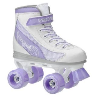 Girls Roller Derby Firestar Quad Skate   Lavender/ White   Size 2