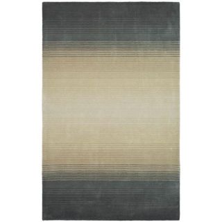 Martha Stewart Ombre Gradient Pewter/ Grey Wool Rug (4 X 6)