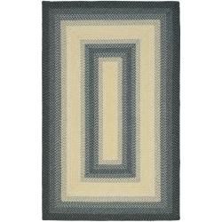 Hand woven Reversible Multicolor Braided Rug (3 X 5)