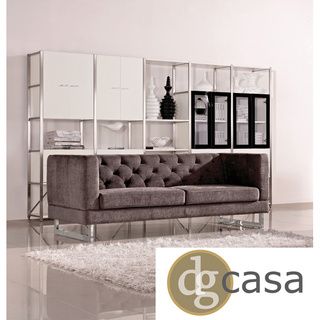 Dg Casa Dark Raisin Grey Allegro Sofa