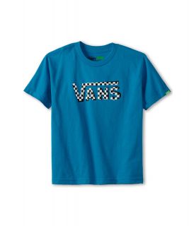 Vans Kids Checker Classic Tee Boys Short Sleeve Pullover (Blue)