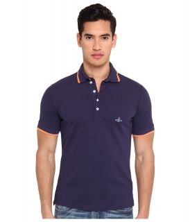 Vivienne Westwood MAN Classic Pique Polo Mens Clothing (Navy)